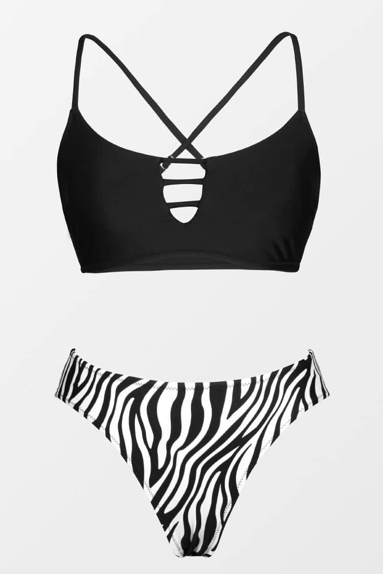 Bikini mit Zebramuster