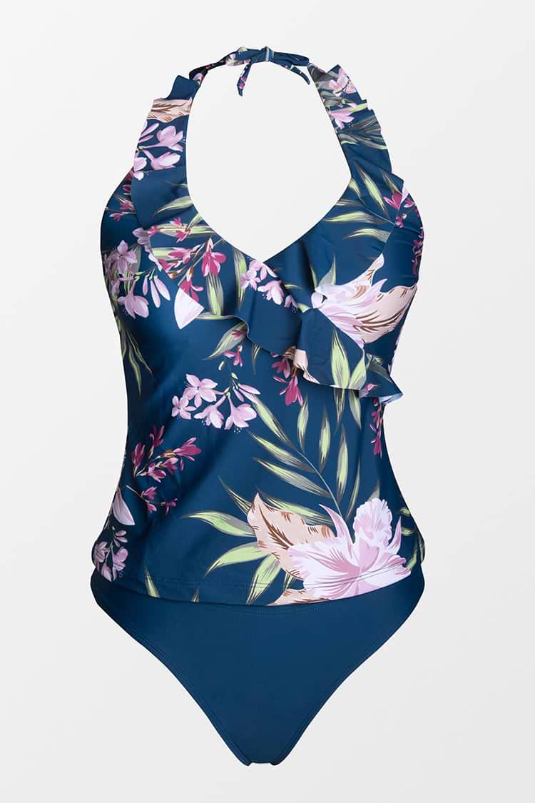Winter Fantasy Ruffle Tankini and Hipster Set