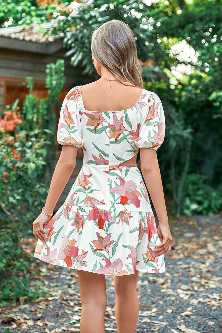 Vestido Lucky Bay floral en forma de A