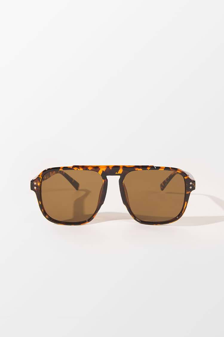Fearne Leopard Square Retro Sunglass