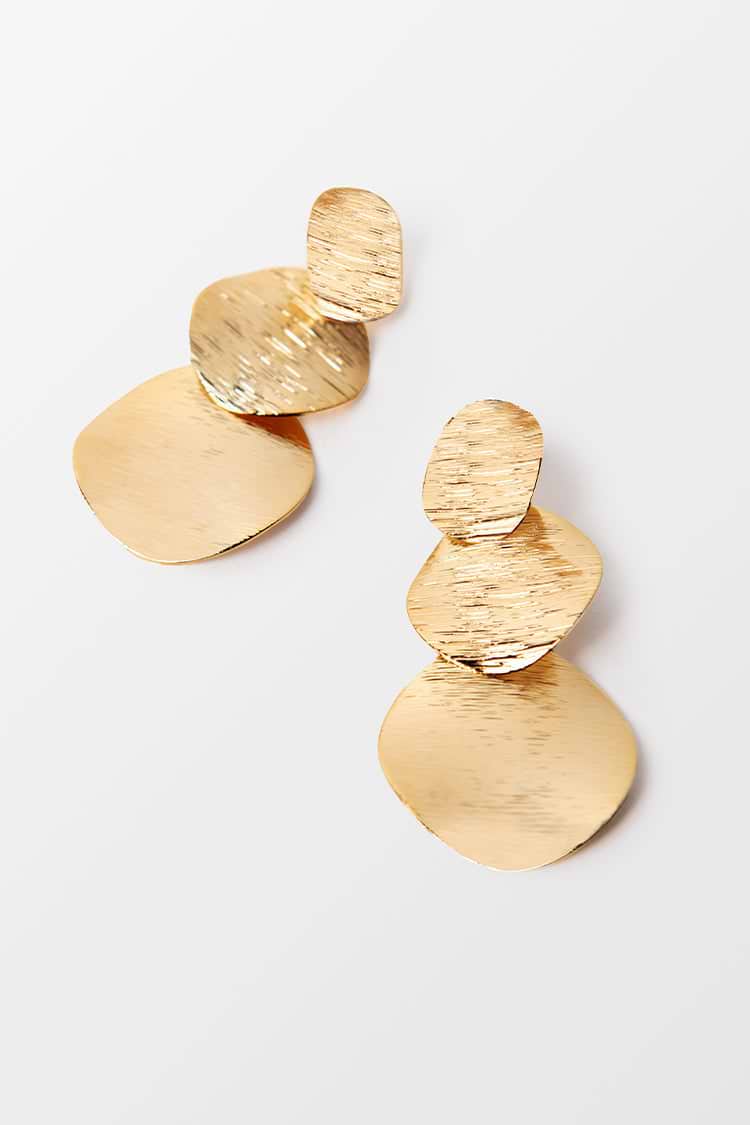 Trunk Bay Gold Minimalism Geometric Earrings