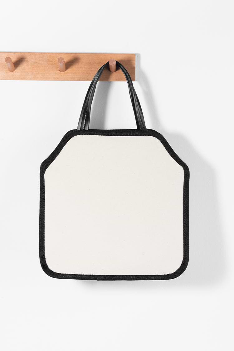 Anakena White Preppy Canvas Shoulder Bag