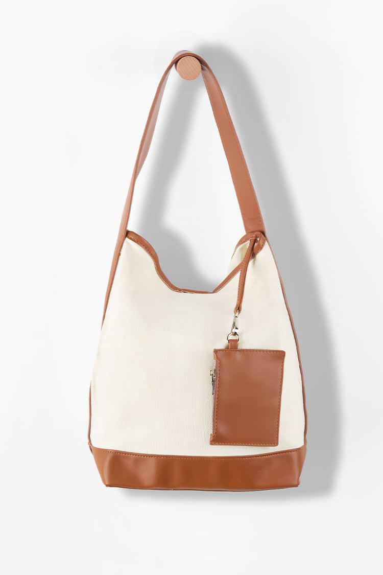 Anakena Patchwork Canvas Shoulder Bag