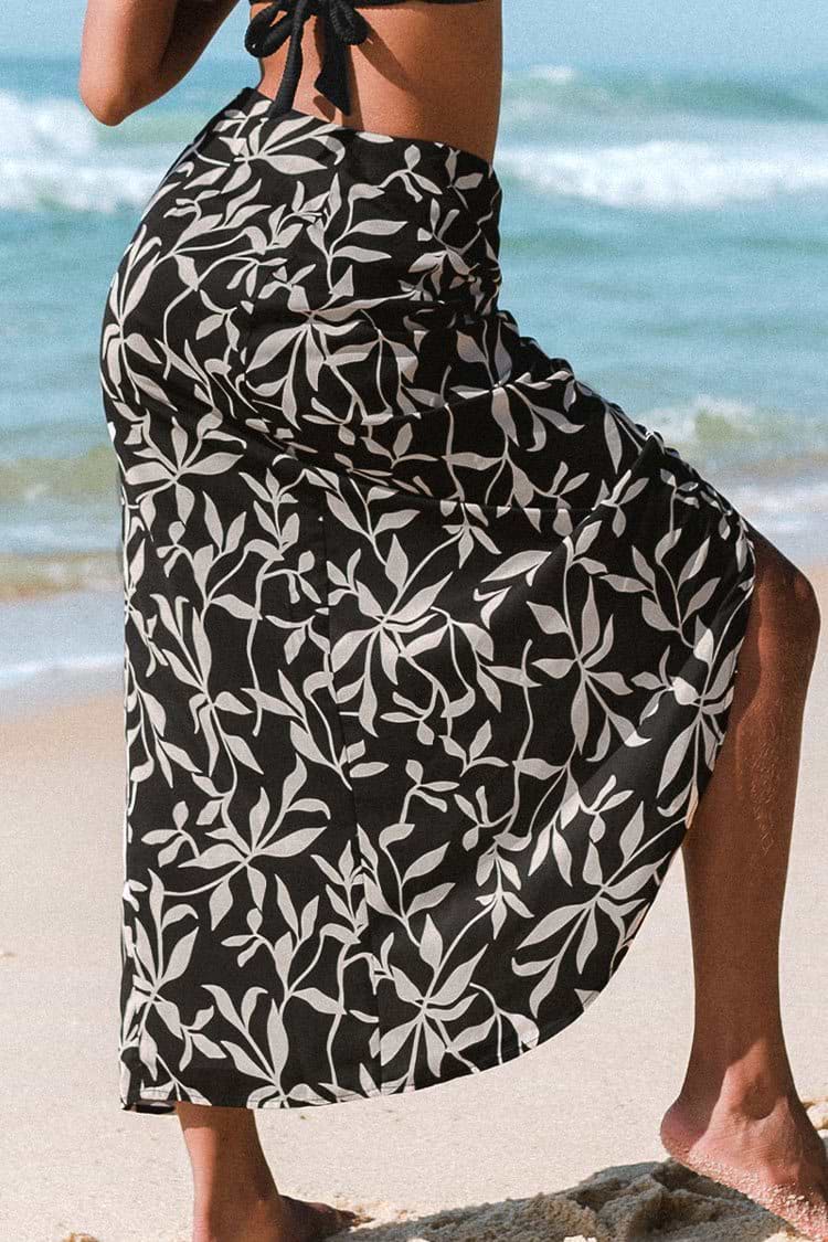 Mckayla Leafy Tie Waisted Sarong