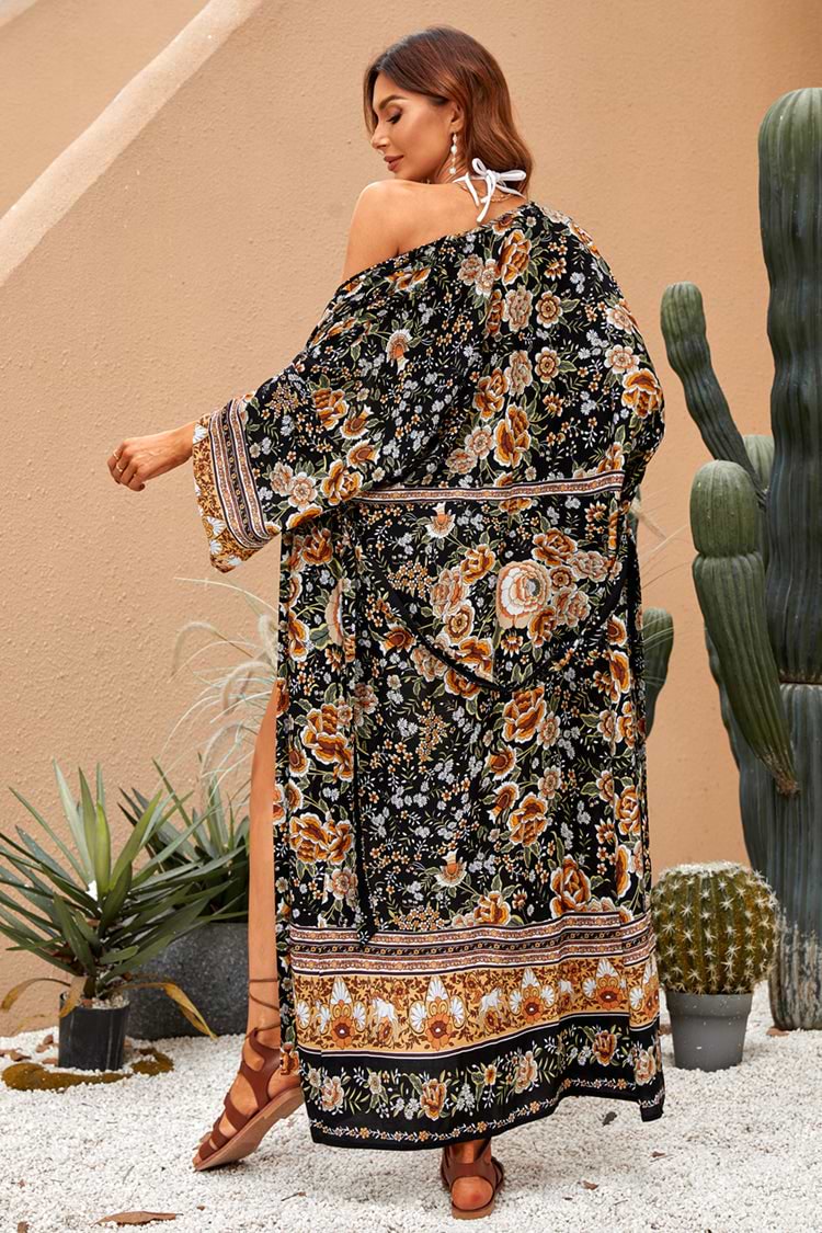 Hena Boho Open front Tunic Dress
