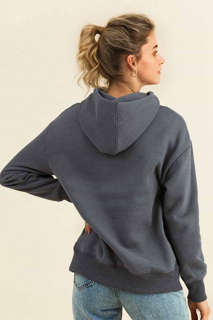 Angel Wing Gray Oversized Hoodie