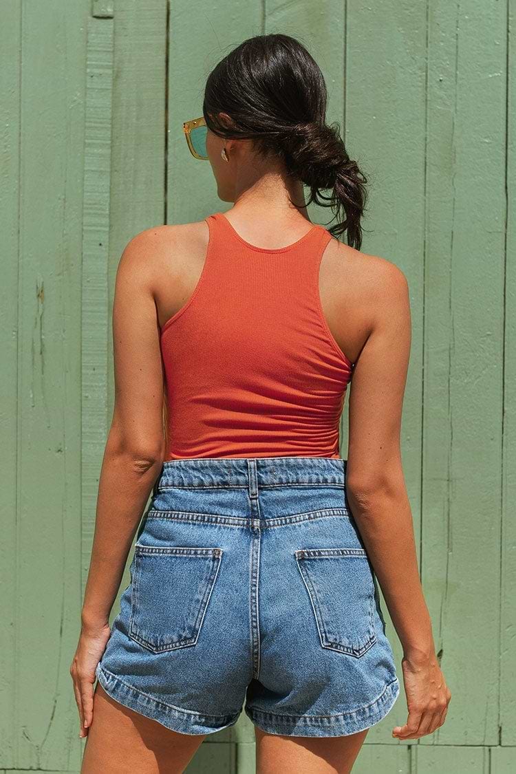 Carina Rib Twist Front Bodysuit