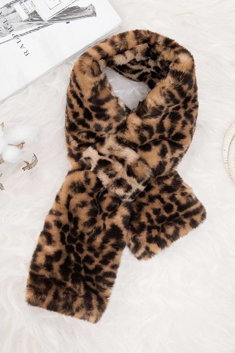 Explorer Leopard Criss Cross Scarf