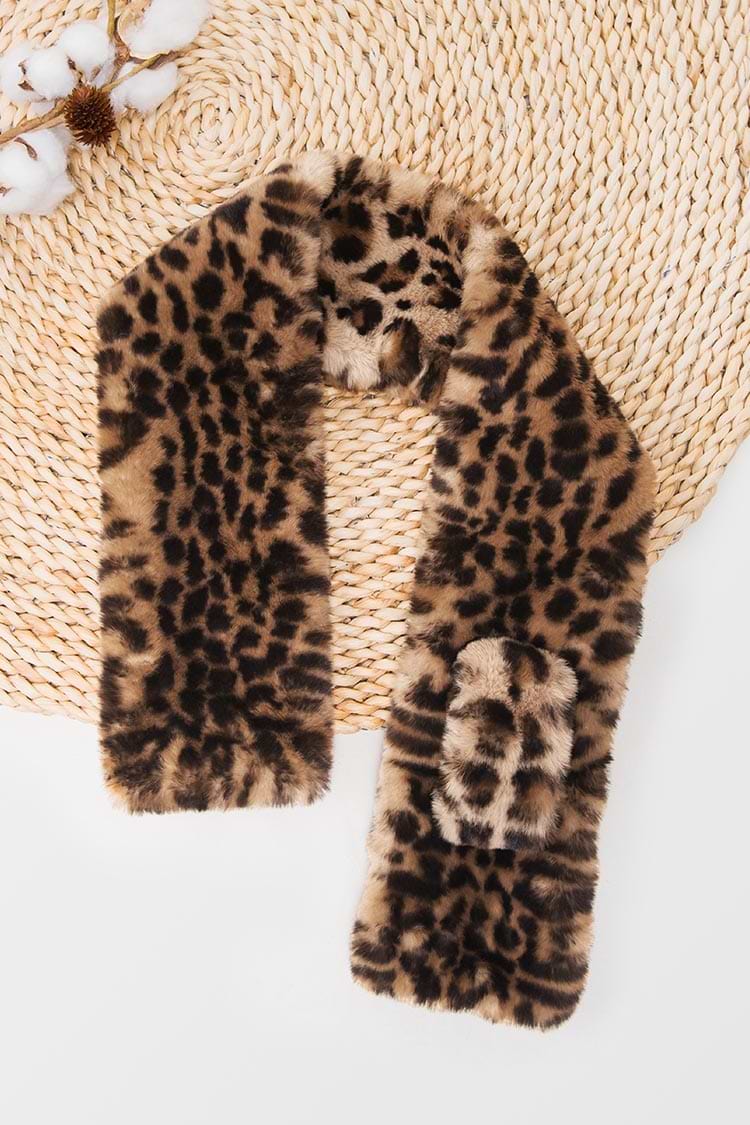 Explorer Leopard Criss Cross Scarf
