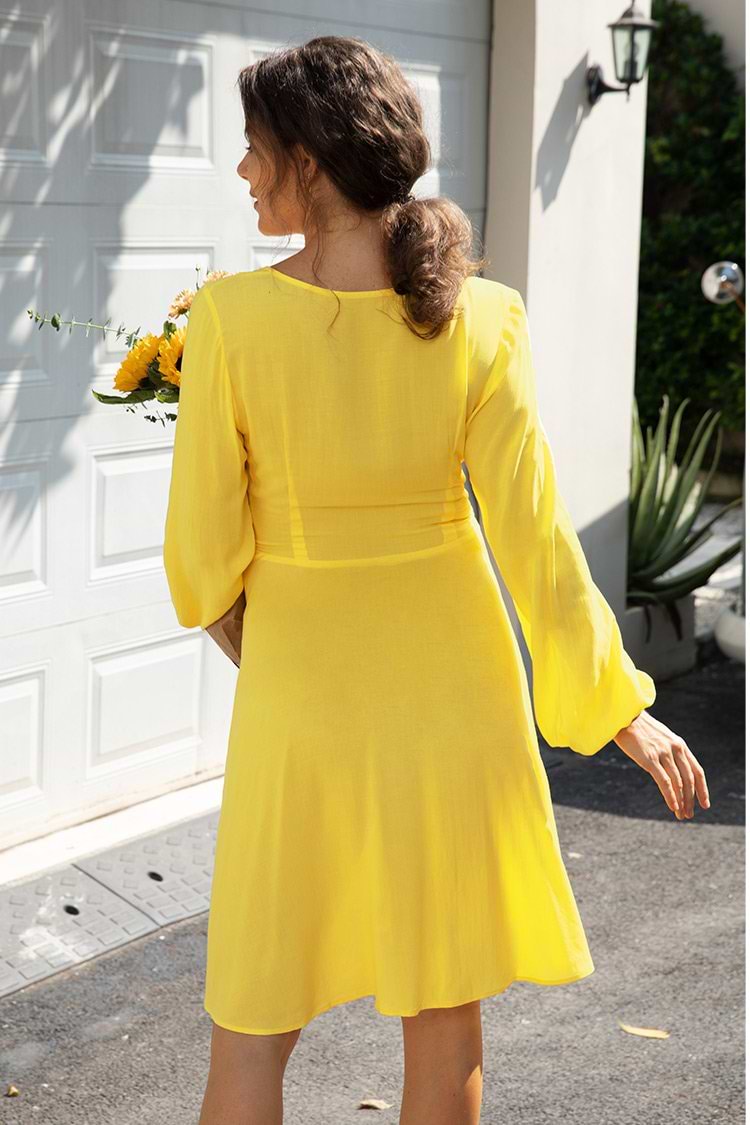 Shangrila Solids Midi Wrap Dress