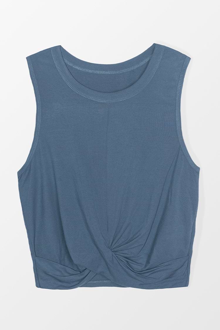 Sweat torsadé sans manches