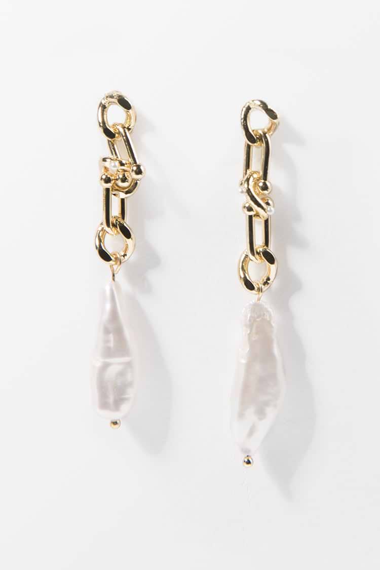 Boucles d'oreilles perles de couleur unie