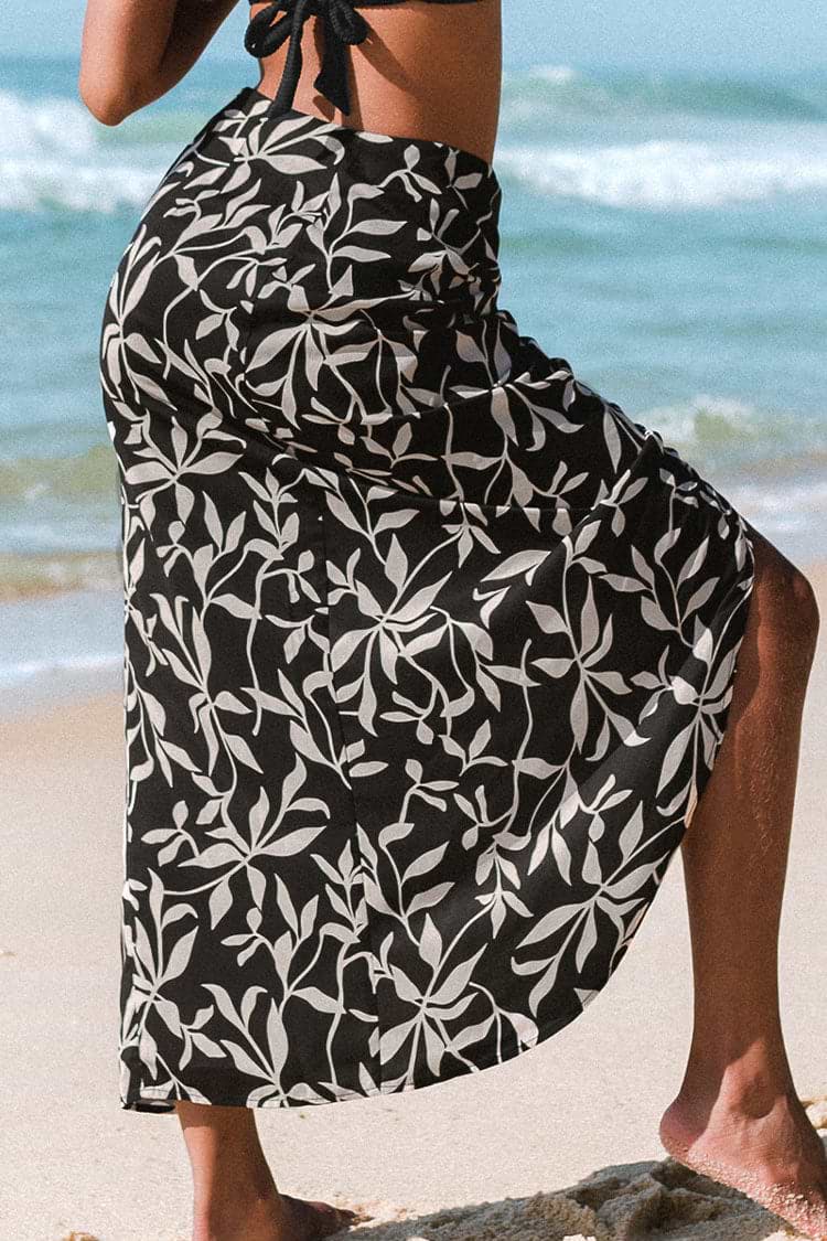 Mckayla Leafy Tie Waisted Sarong
