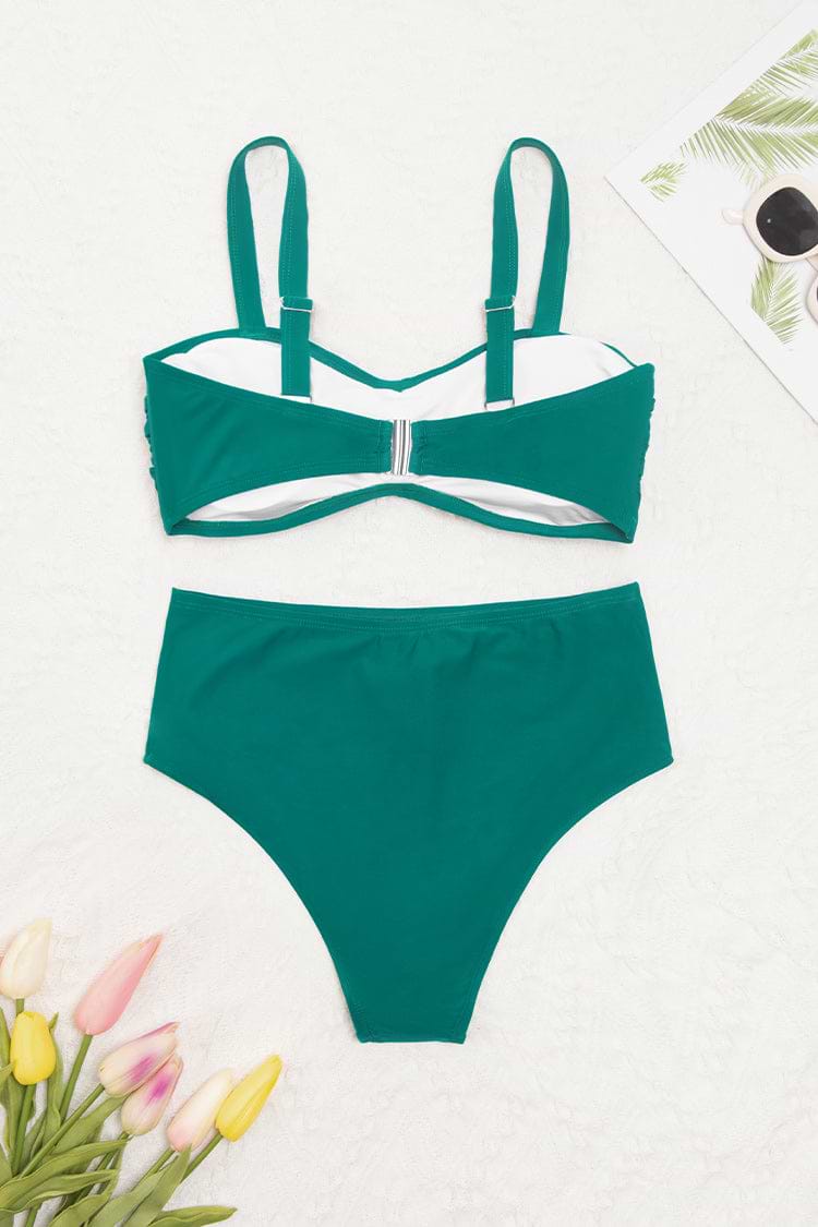 Crisscross Bikini mit High waist in großen Größen
