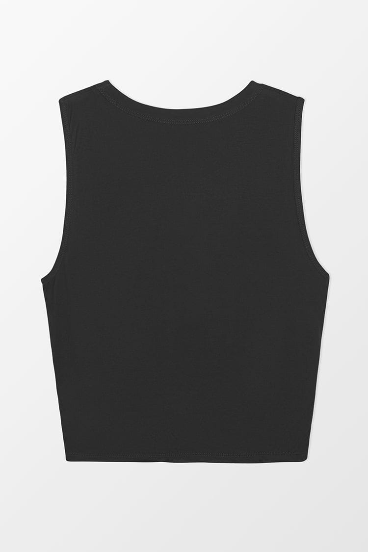 Sweat torsadé sans manches noir