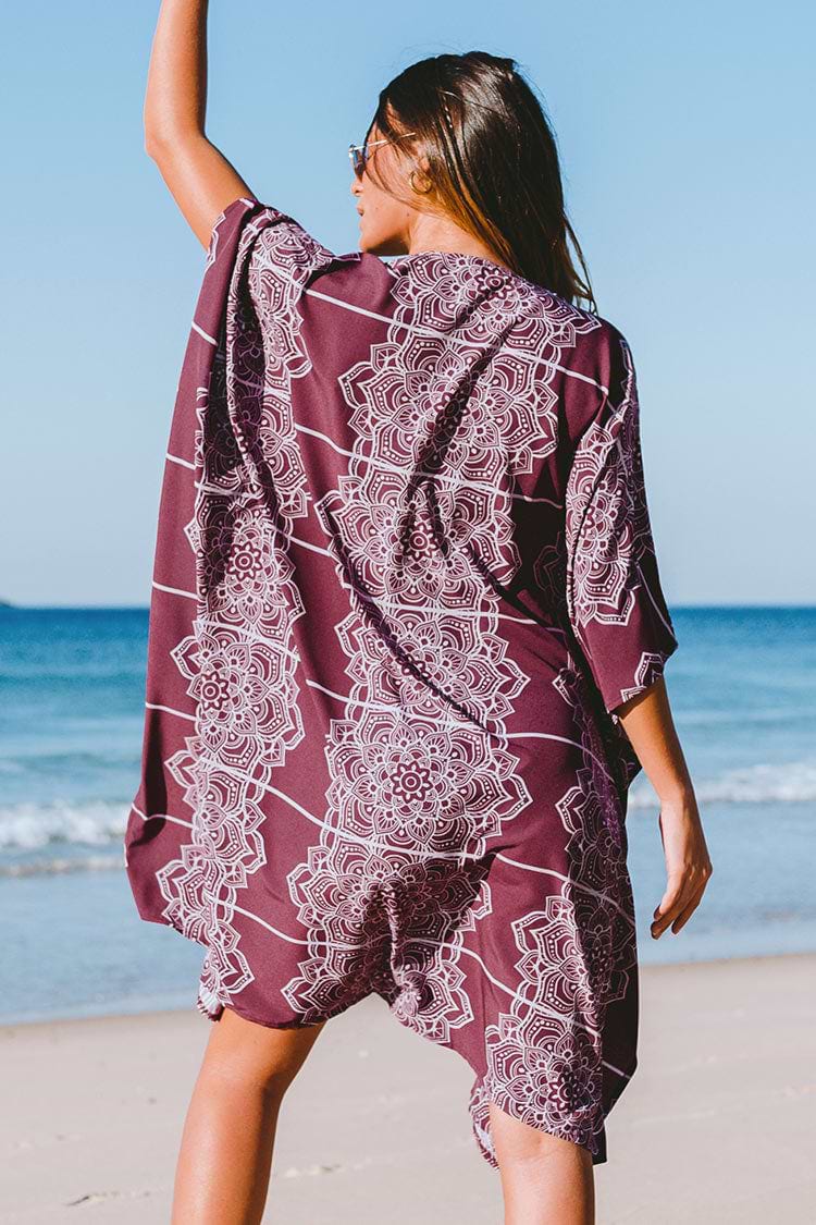 Kimono mit geometrischem Print