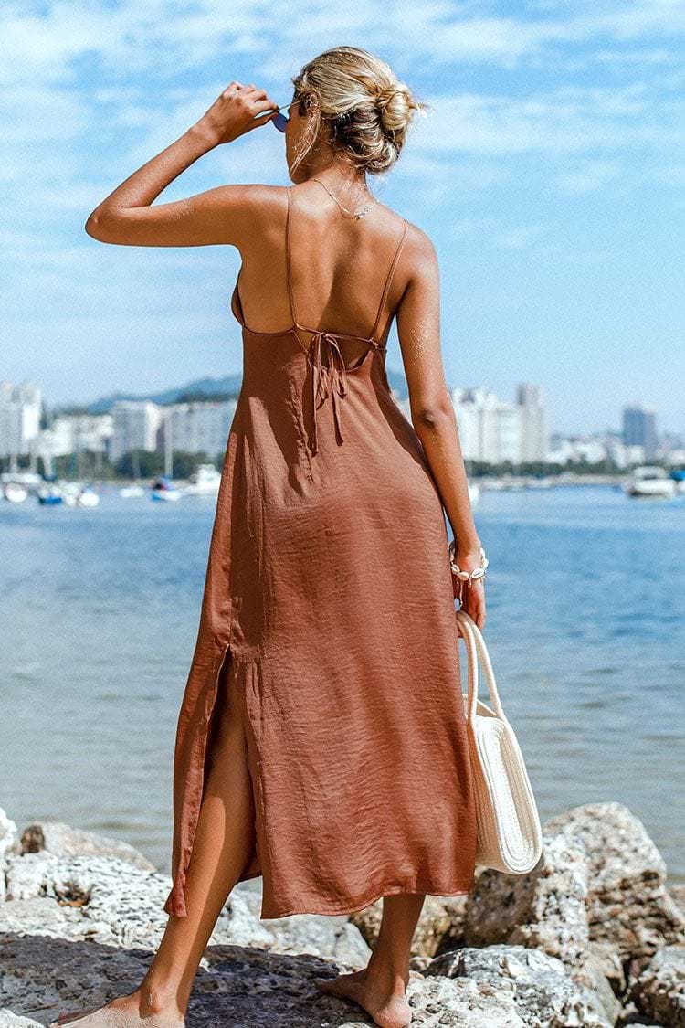 Vestido Lencero Caramel