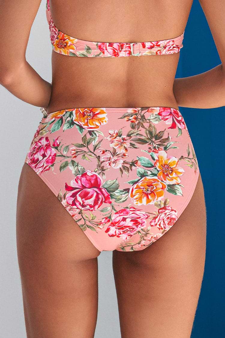 Bas de bikini taille haute à ceinture