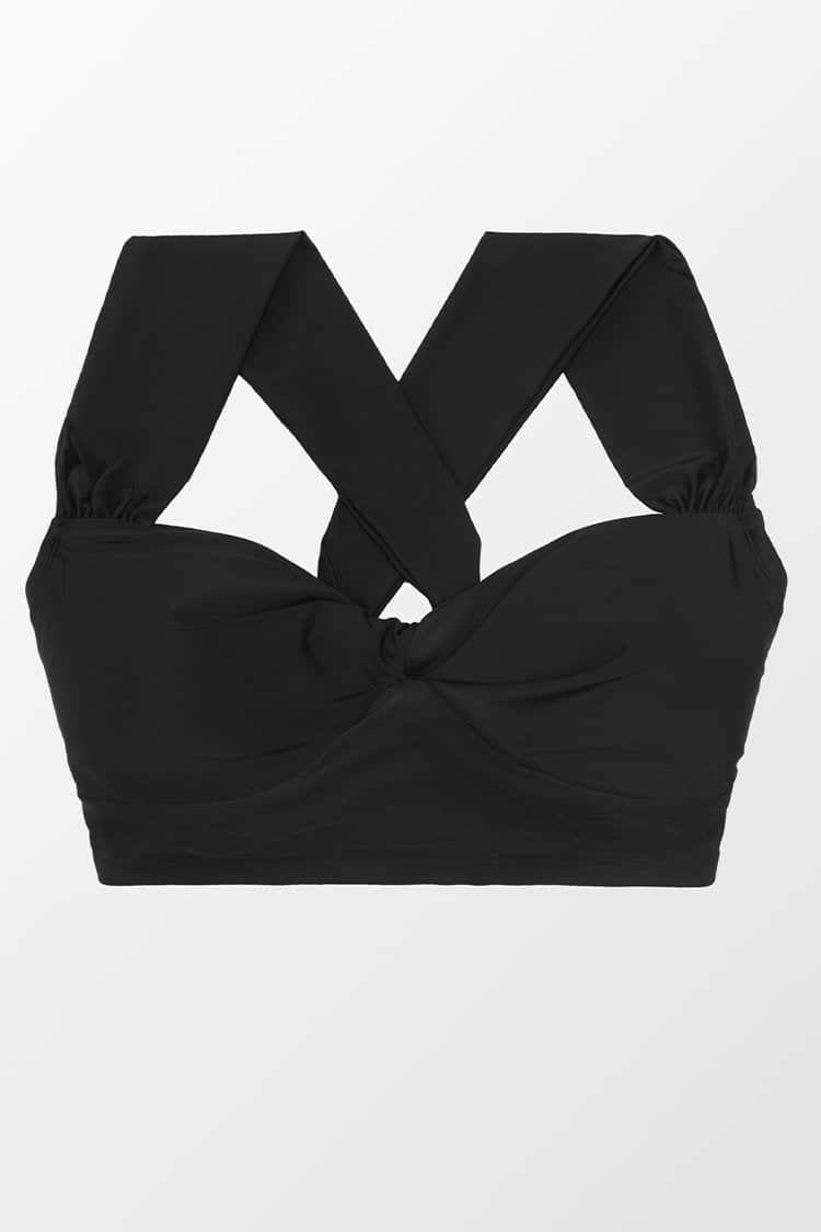 Plus Size Twist Front Midkini