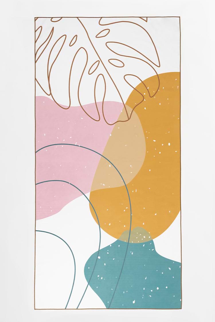 Serviette de plage à imprimé tropical