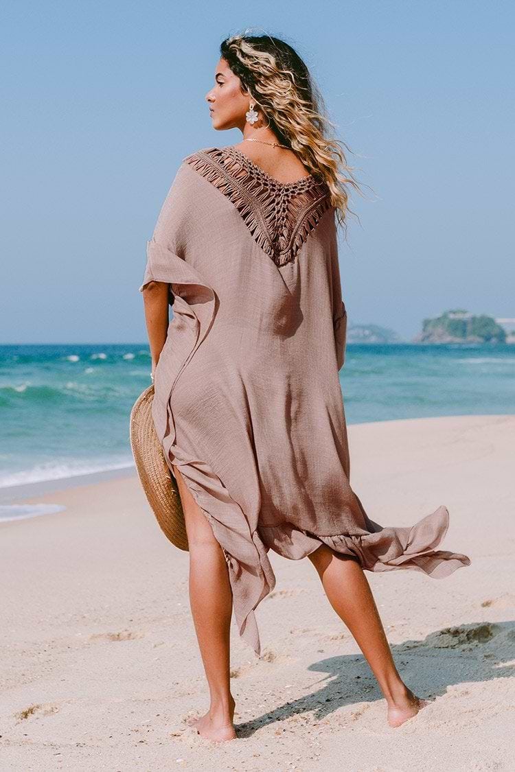 Salida de playa con detalles de crochet Jacquelyn