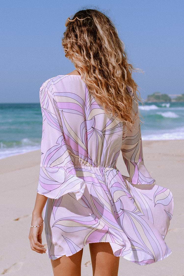 Cover up à manches de cloche