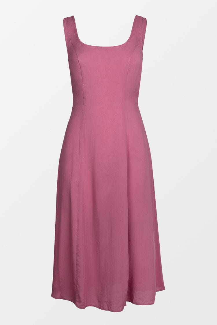 Rückenfreies Kleid mit breiten Trägern