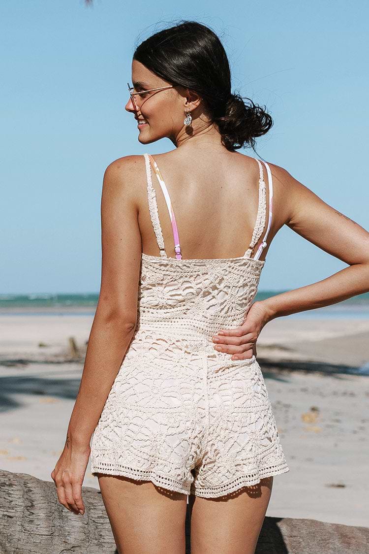 Jenny Boho Scoop Crochet Romper
