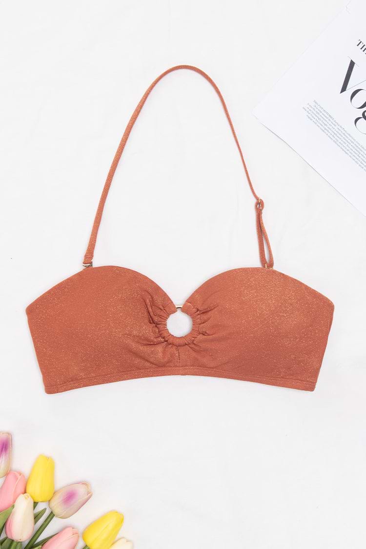 Haut de bikini à licou et à joint torique