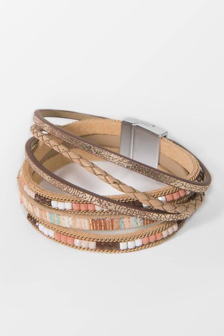 Boho-Armband mit Streifen