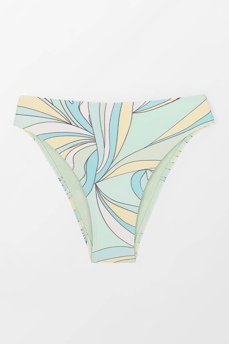 Retro Dreaming Cheeky High Leg High Waist Bikini Bottom