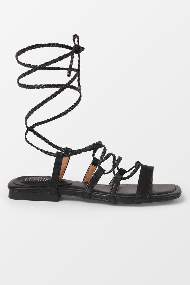 Ambrosia Open Toe Flat Strappy Sandals