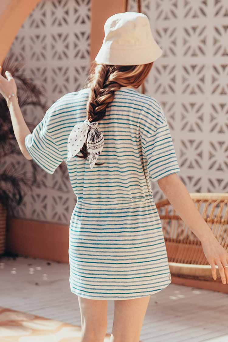 Earlene Tunic Vestido Pull over con escote redondo