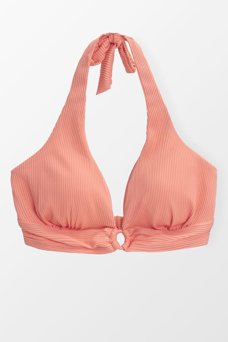 Neckholder Bikinioberteil mit O-Ring in großen Größen