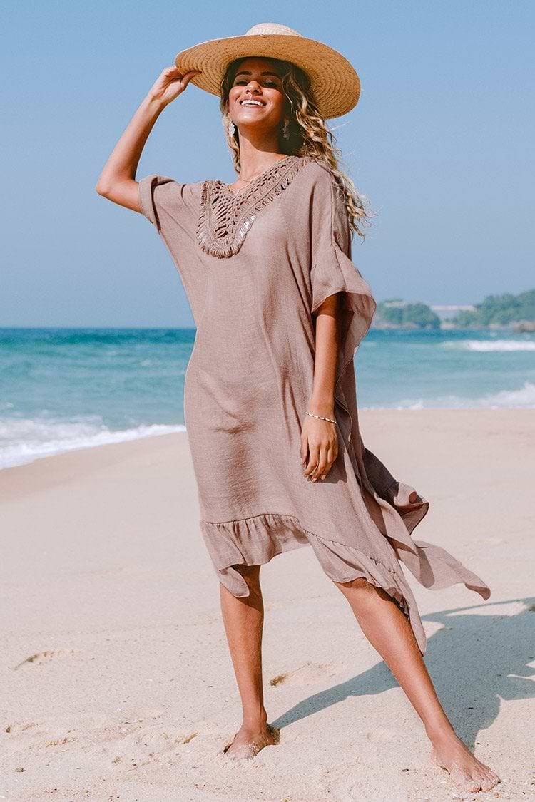 Salida de playa con detalles de crochet Jacquelyn