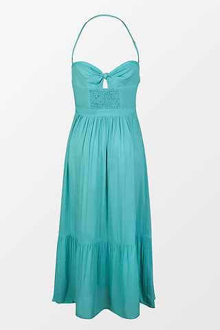 Kianna Sweetheart Neck Halter Bandeau Midi Dress