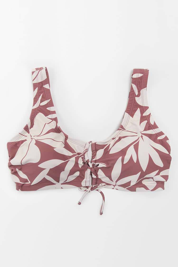 Bralette-Bikinioberteil mit Rückenhaken in großen Größen