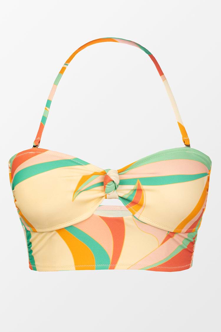 Bandeau-Tankini mit abnehmbarem Träger