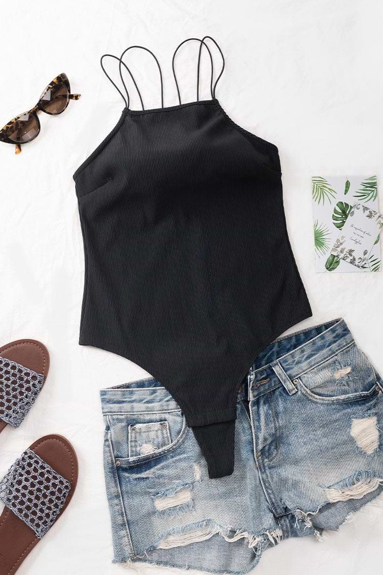 Body Camilla Black con Tirantes