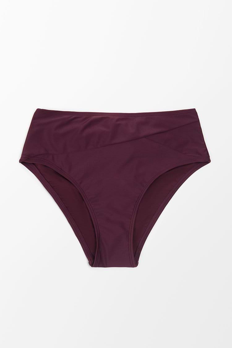 Shangrila Solids Folded High Waist Bikini Bottom