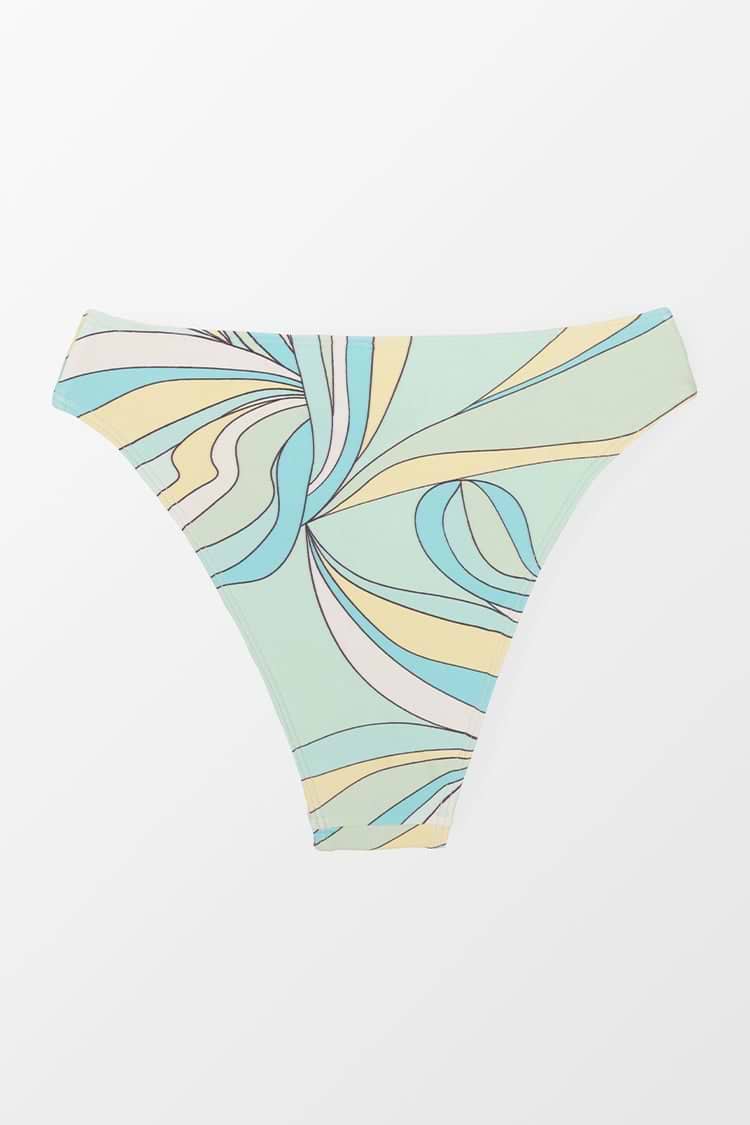 Retro Dreaming Cheeky High Leg High Waist Bikini Bottom