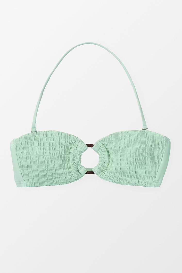 Destini Smocked O-ring Bikini Top