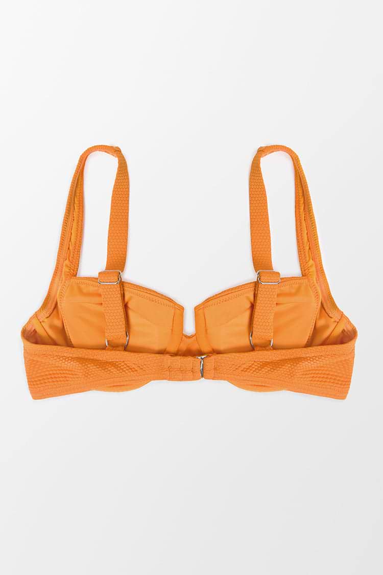 Haut de bikini à armatures texturé