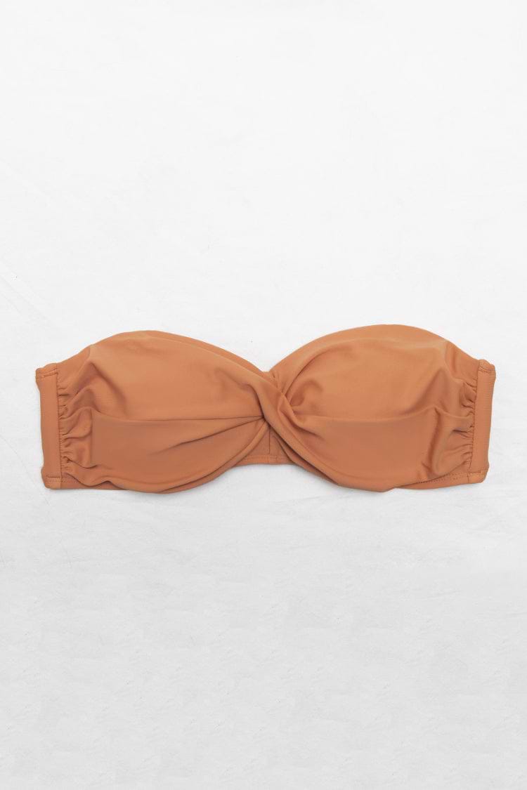 Twist Bandeau-Bikinioberteil mit Rückenbindung