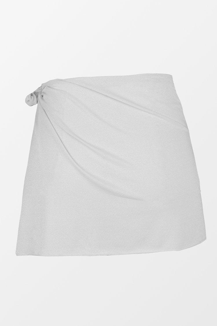Chelsey Tie Waist Irregular Hem Beach Skirt