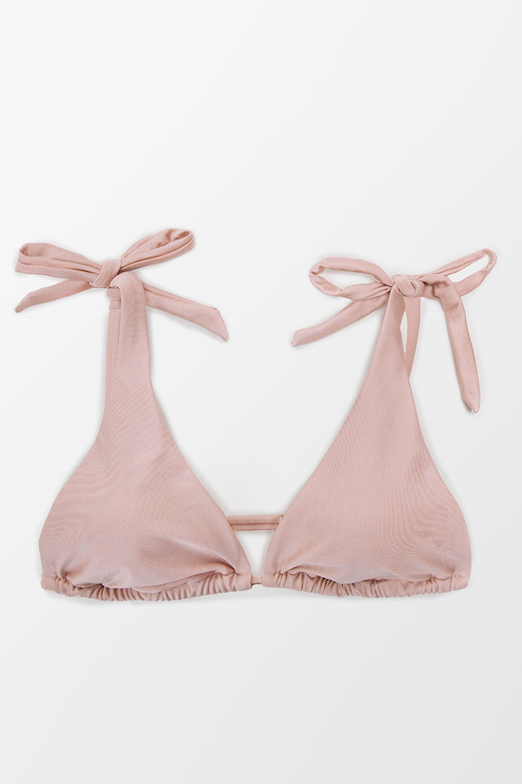 Süßes Triangle-Bikini-Oberteil mit Trägern
