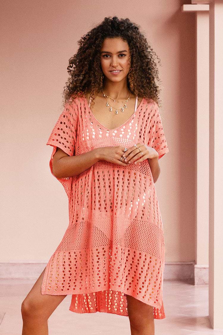 Brenda V-neck Hollow Out Cover Up