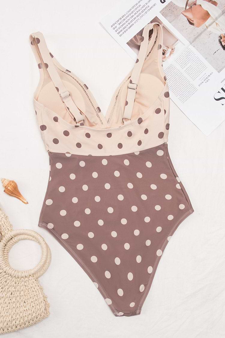 Polka Dot Badeanzug in großen Größen