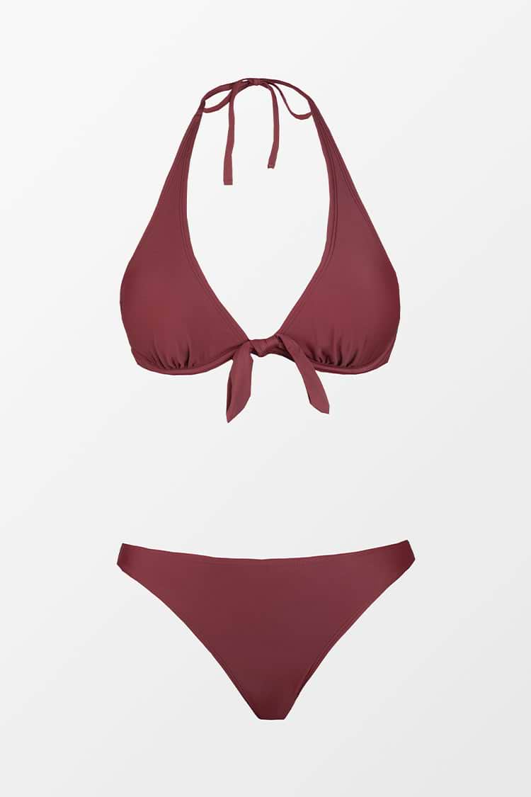 Bikini à col licou hipster