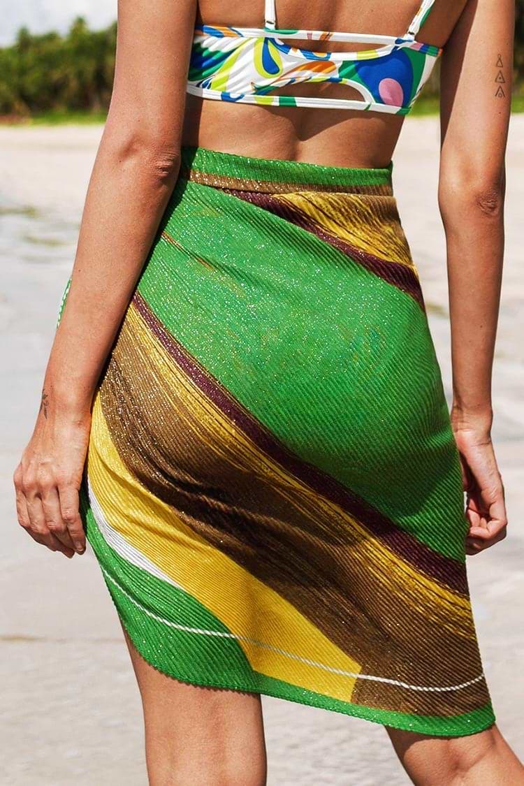 Cala Stripe Tie Waisted Sarong
